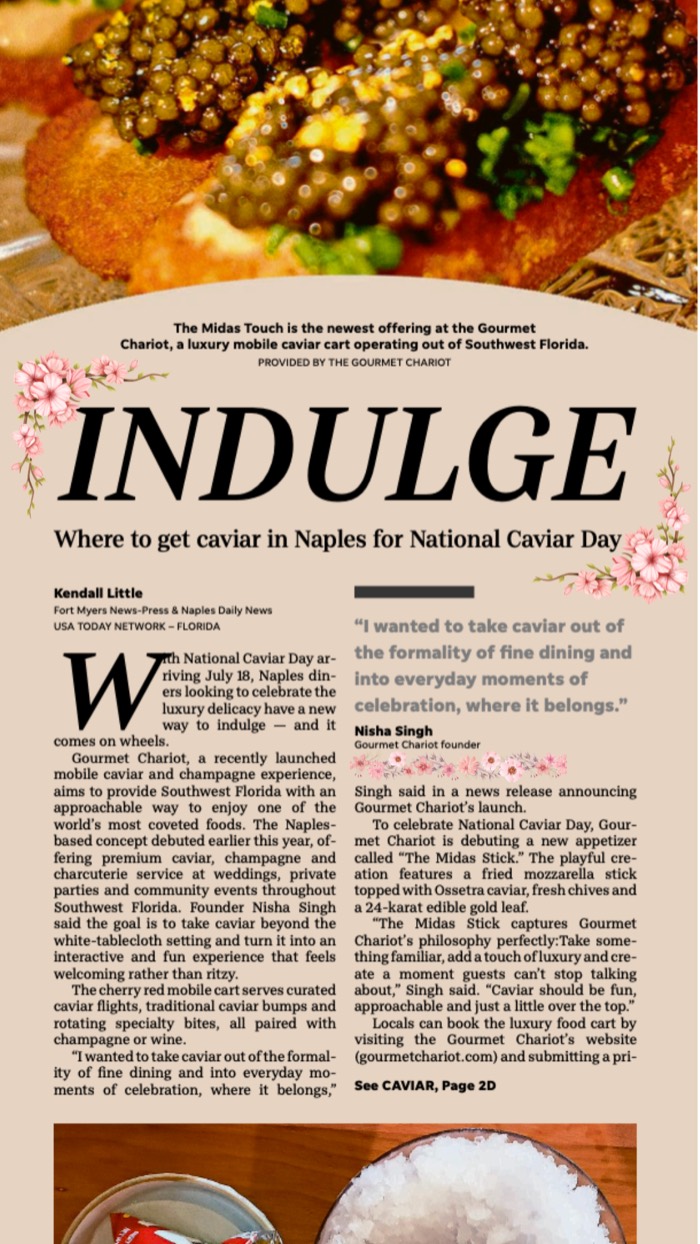 Naples Daily News Neapolitan cover: Indulge